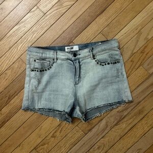 NWOT High Waisted Light Blue Studded Denim Shorts